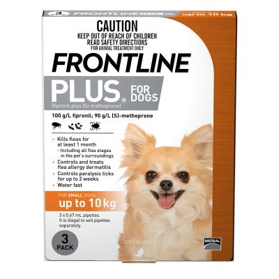 Frontline Plus Small Dogs upto 10kg upto 22lbs 3 pack 1