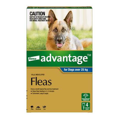 Advantage X Large Dogs Over 25kg Over 55lbs 4 pack 1