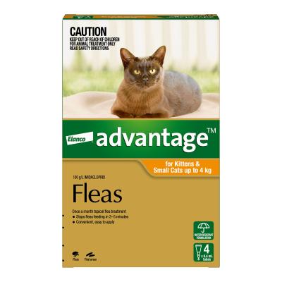 Advantage for Cats & Kittens upto 4kg upto 9lbs 4 pack 1