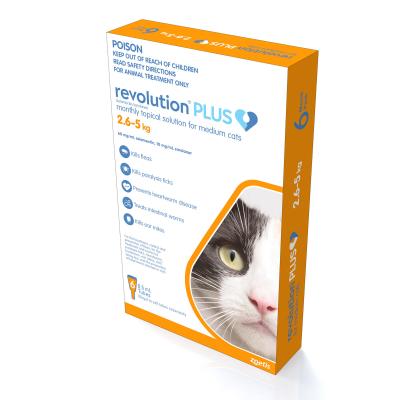 Revolution Plus Medium Cat 2.5-5kg / 5.5-11lb 3 Pack 1