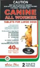 Canine allwormer up to 40kgup to 88 lbs2 tabs 1